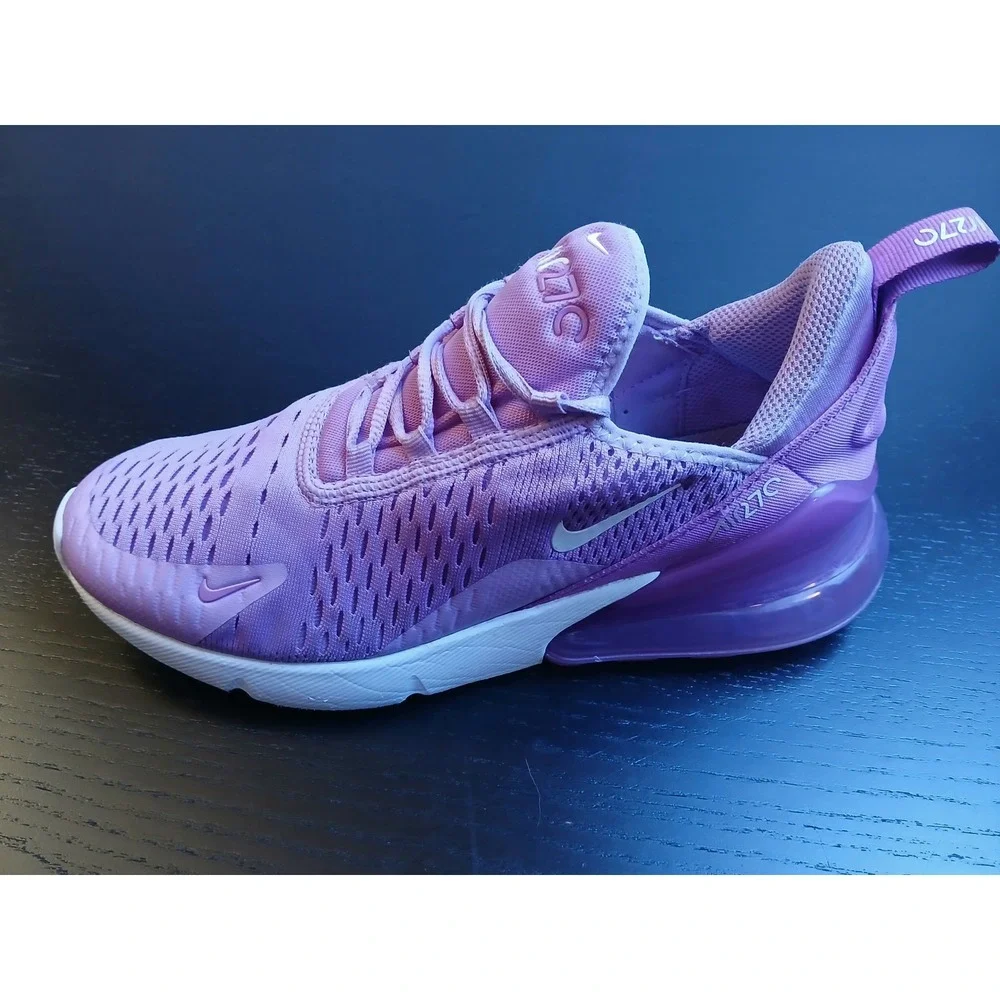Nike Air Max 270 GS Beyond Pink White Dutch Blue Sneaker 943345-501 Size 6Y